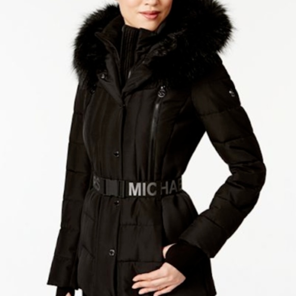 michael kors coat belt